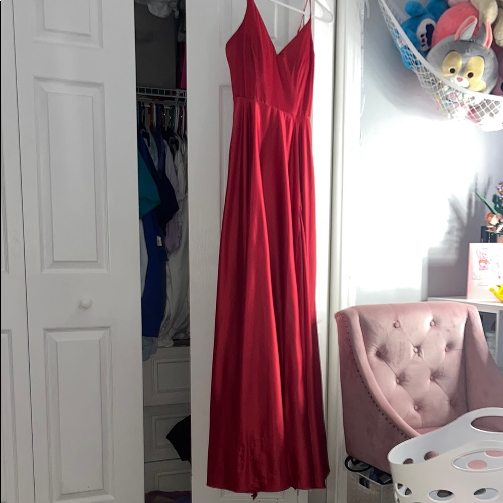 Elegant Red Evening Gown